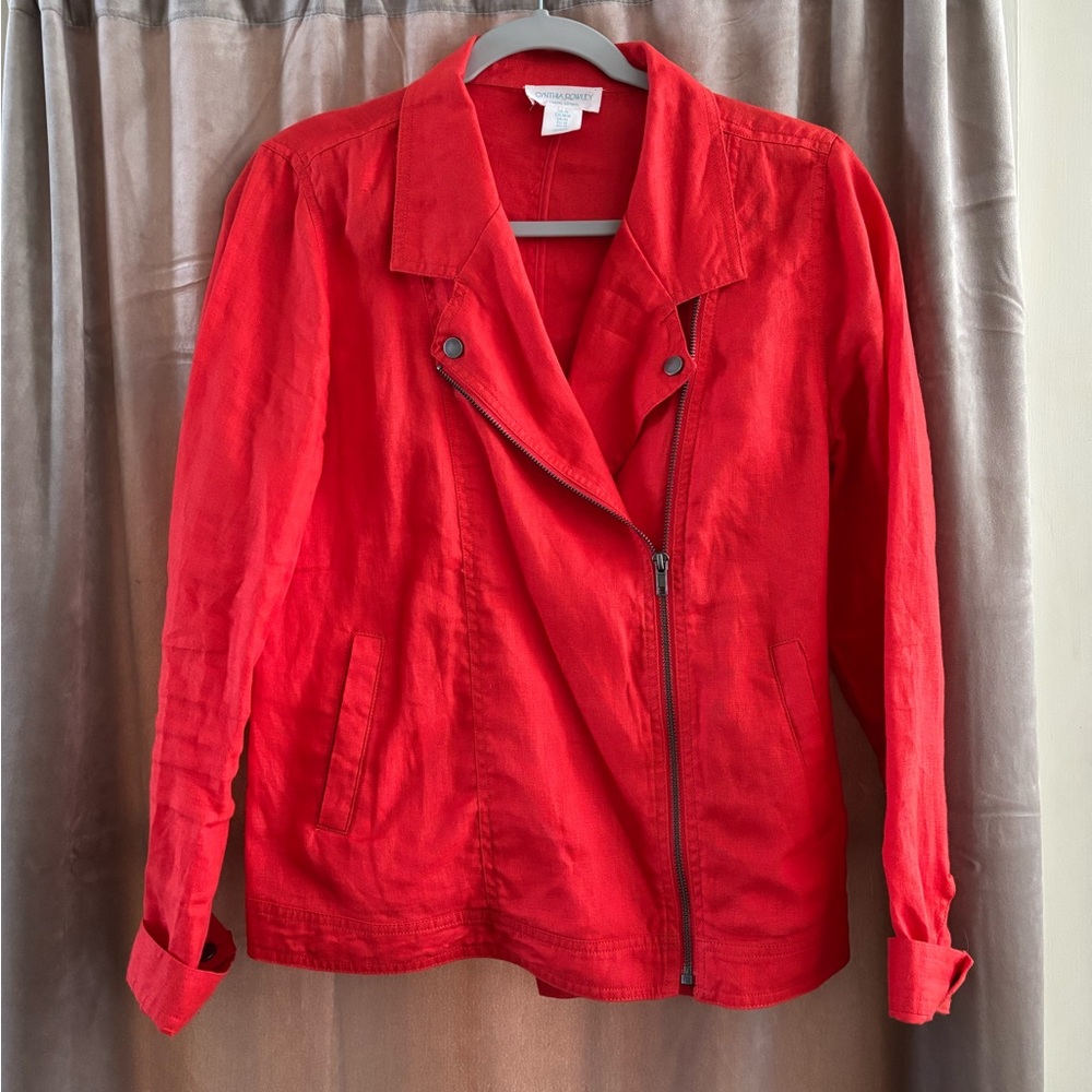 NWOT Linen Jacket Sz M